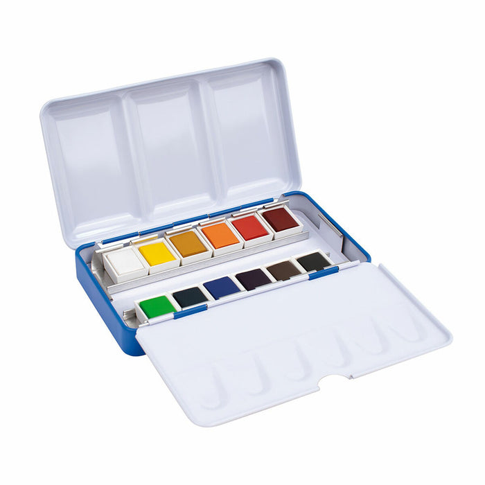 Set de vopsele acuarele Milan Godet carcasă metalică