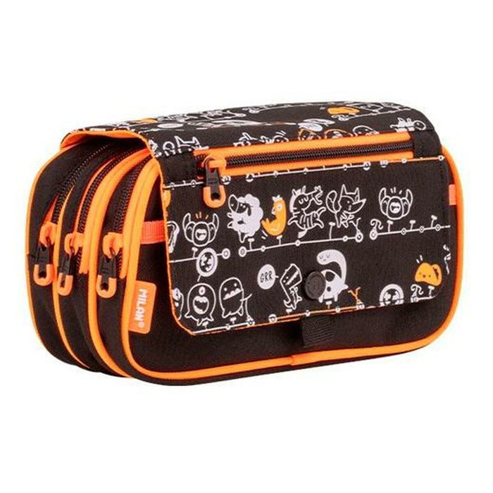 Penar Școlar Milan Tandem Negru 13 x 24 x 10 cm