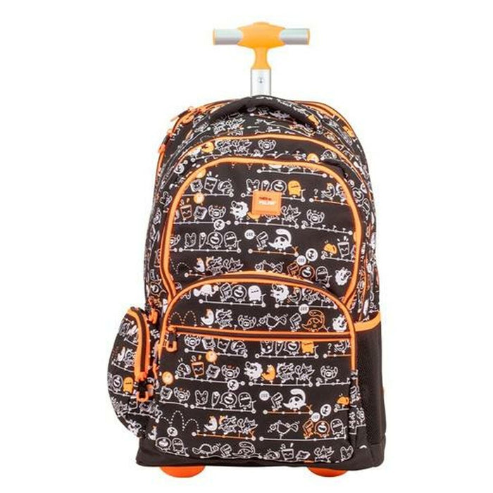 Ghiozdan cu Roți Milan Negru 52 x 34,5 x 23 cm