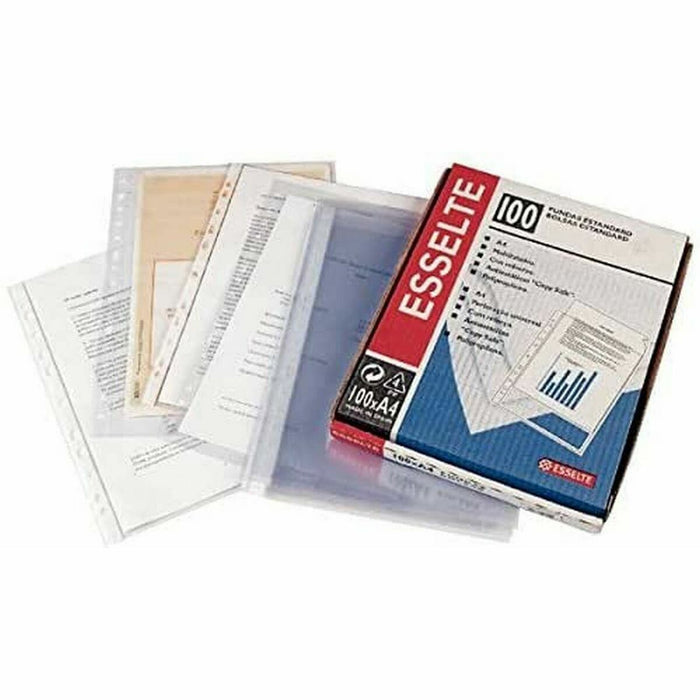 Dosar tip clasor Esselte Transparent A4 Din A4 100 Piese