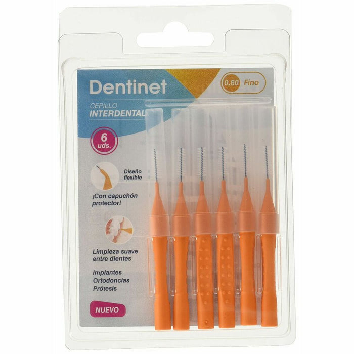 Periuță de Dinți Interdentară Dentinet 0,60 mm (6 uds)
