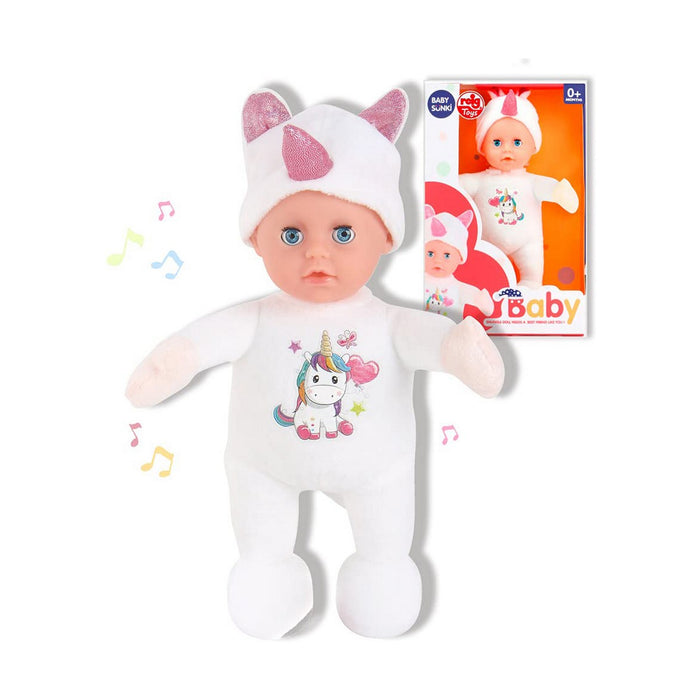 Păpușă bebeluș Reig Jucărie de Pluș Unicorn 25 cm