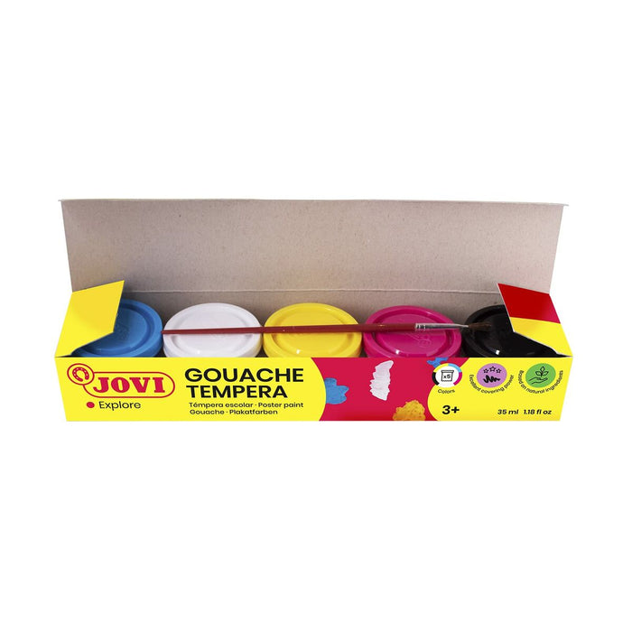 Tempera Jovi 505 35 ml 5 culori Şcoală
