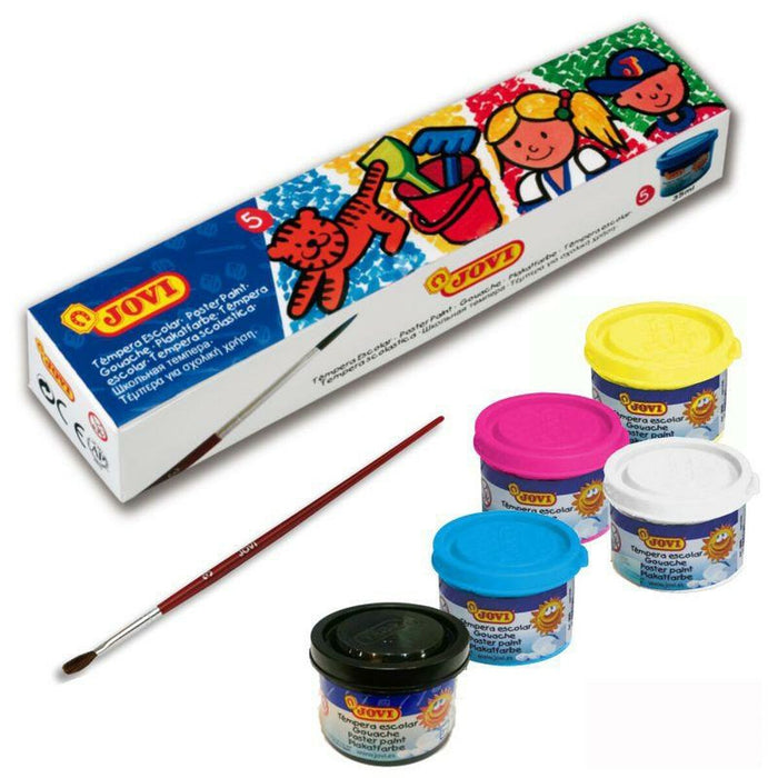 Tempera Jovi 505 35 ml 5 culori Şcoală