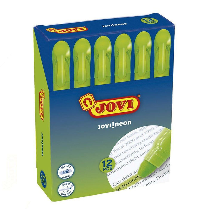 Marker fosforescent Jovi Jovi!neon Verde 12 Piese