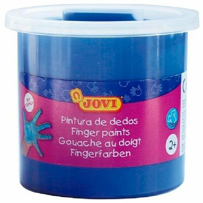 Vopsea pentru pictură cu degetele Jovi Carcasă 5 Piese Albastru 125 ml