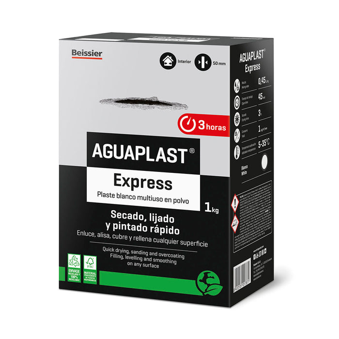 Tencuieli sub formă de pulbere Aguaplast Express Alb 1 kg
