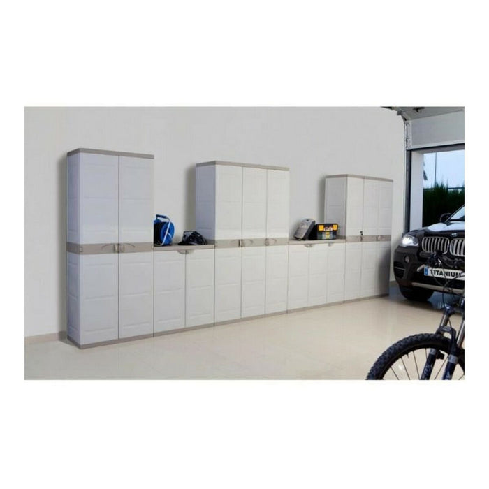 Dulap Plastiken Titaniu Plastic Rășină (176 x 70 x 45 cm)