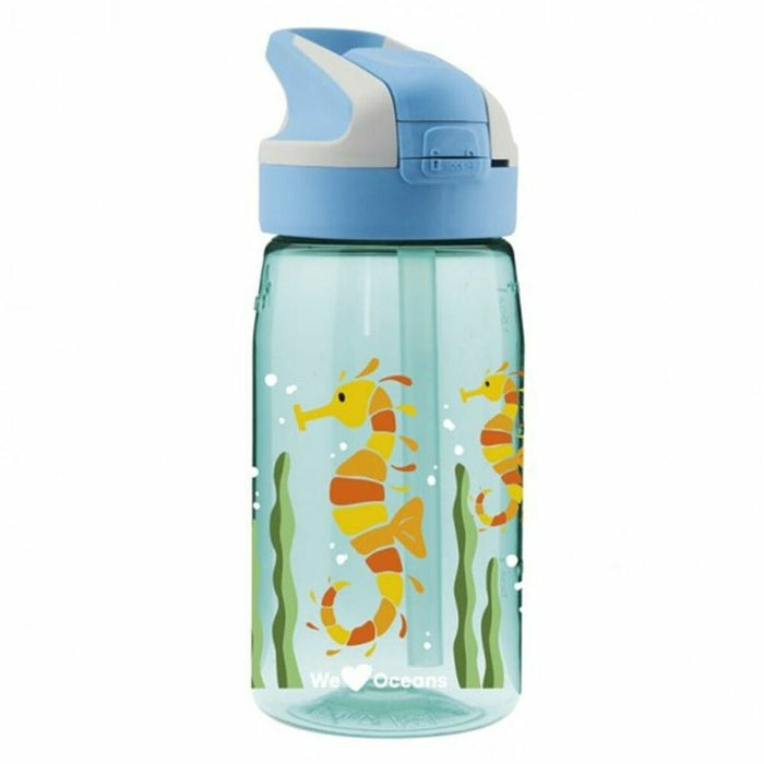 Sticlă de apă Laken Summit Sea Horse Albastru Acvamarin (0,45 L)