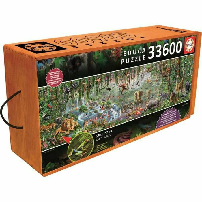 Puzzle Educa 16066.0 The Wild Life 33600 Piese 570 x 157 cm