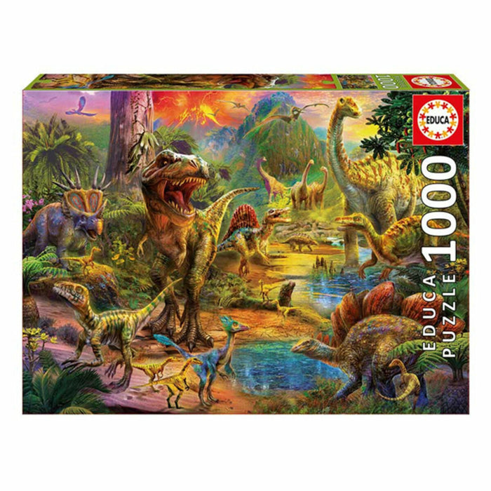 Puzzle Dinosaur Land Educa 17655 500 Piese 1000 Piese 68 x 48 cm