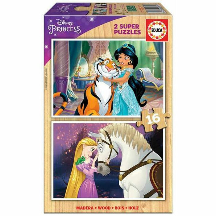 Set de 2 Puzzle-uri Educa Disney Princess 16 Piese