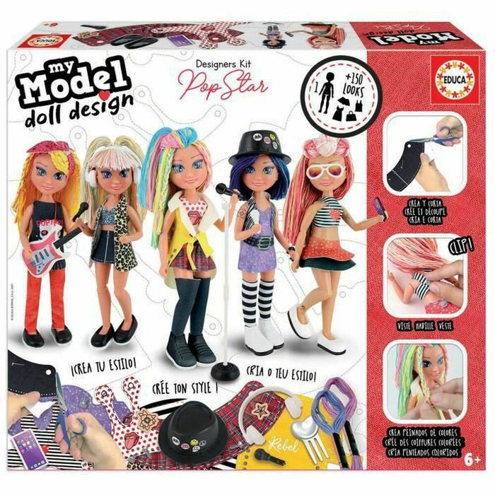Joc de Masă Educa My Model Doll Design Pop Star (FR) (1 Piese)
