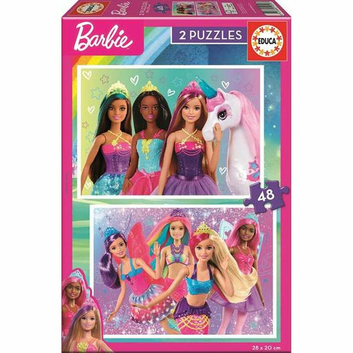 Puzzle Barbie 48 Piese 2 Unități
