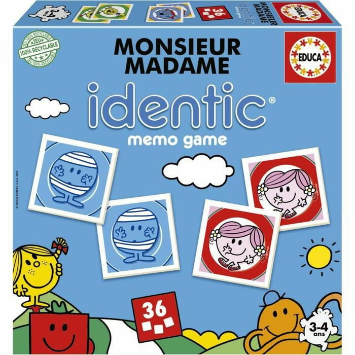 Joc Educativ Educa Monsieur Madame Identic (FR)