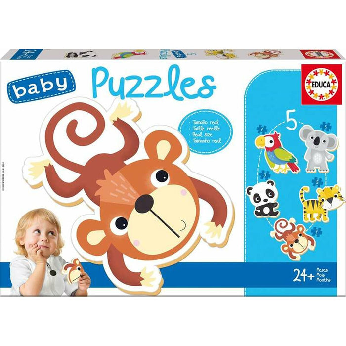 Set de 5 Puzzle-uri Educa Infantil animale