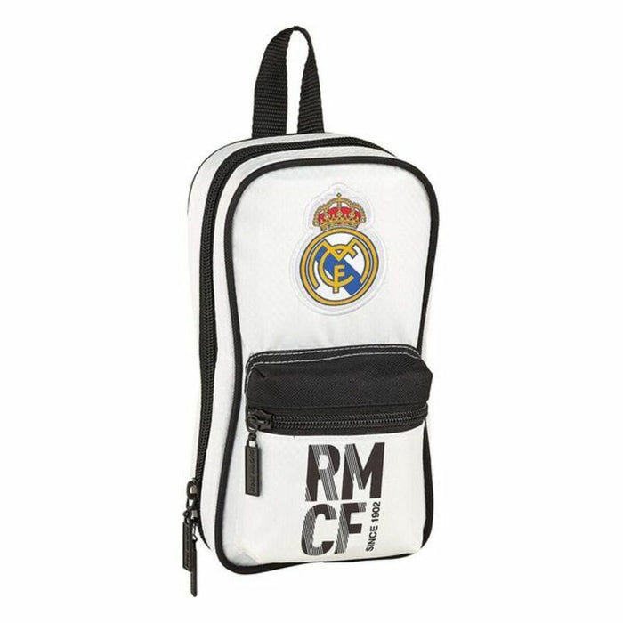 Cutie pentru creioane Real Madrid C.F. Alb Negru 12 x 23 x 5 cm (33 Piese)