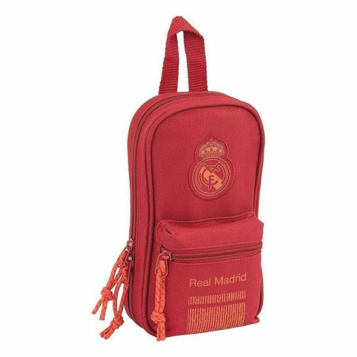 Cutie pentru creioane Real Madrid C.F. Roșu 12 x 23 x 5 cm (33 Piese)