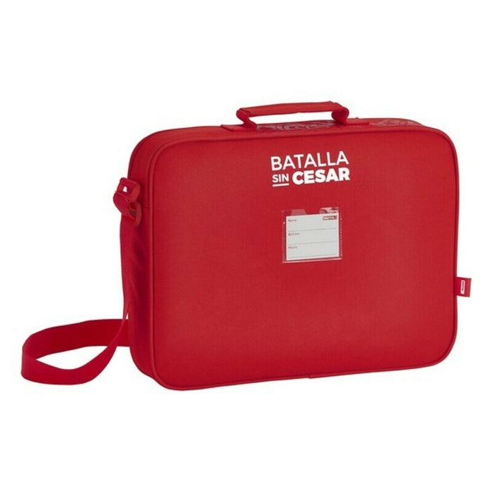 ghiozdan de școală Real Sporting de Gijón Roșu (38 x 28 x 6 cm)