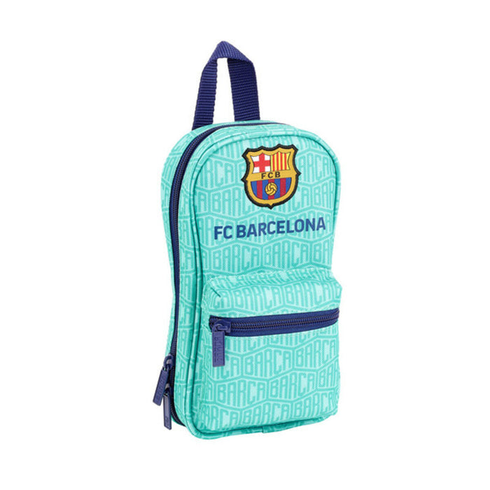 Cutie pentru creioane F.C. Barcelona Turquoise 12 x 23 x 5 cm (33 Piese)