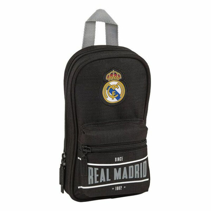 Cutie pentru creioane Real Madrid C.F. Negru 12 x 23 x 5 cm (33 Piese)