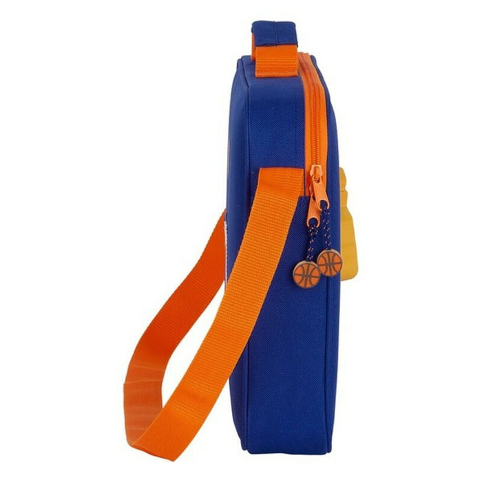 ghiozdan de școală Valencia Basket Albastru Portocaliu (38 x 28 x 6 cm)