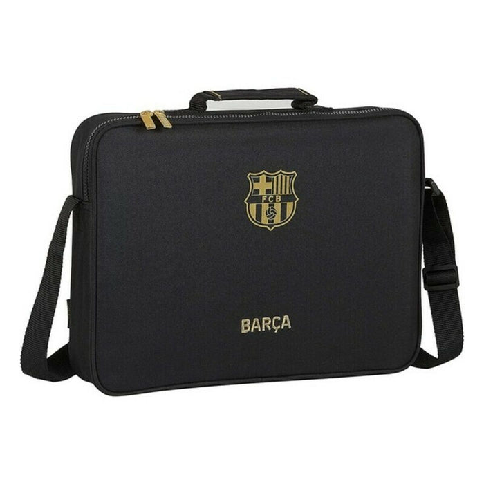 ghiozdan de școală F.C. Barcelona Negru (38 x 28 x 6 cm)