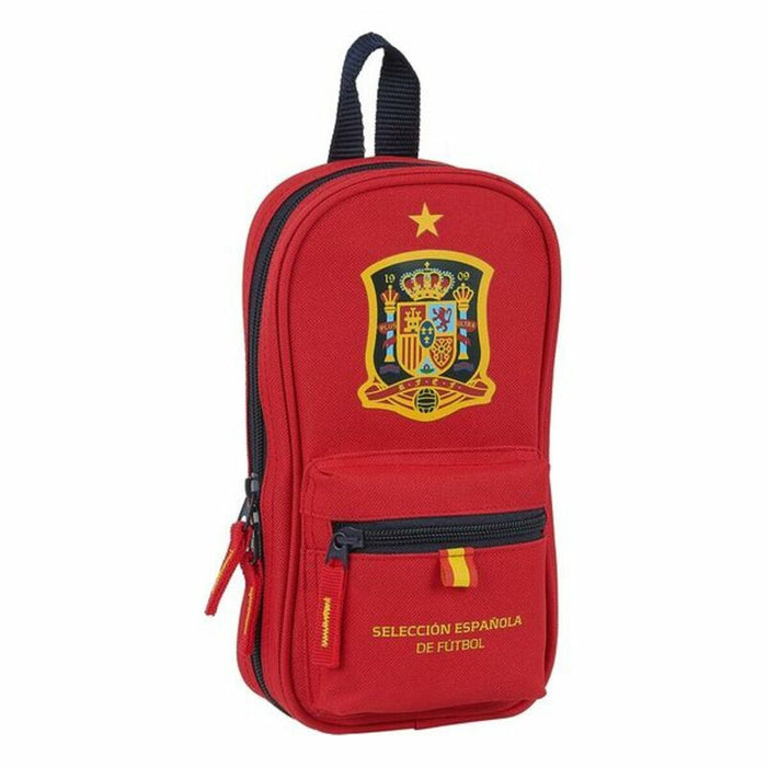 Cutie pentru creioane RFEF M747 Roșu 12 x 23 x 5 cm (33 Piese)