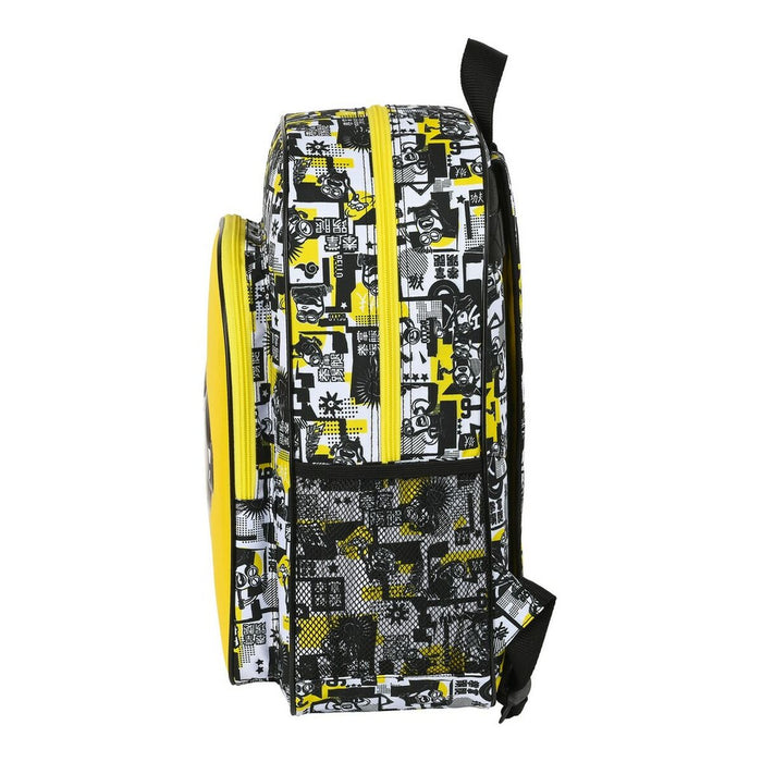 Ghiozdan Minions M180 Negru Alb Galben 14 L