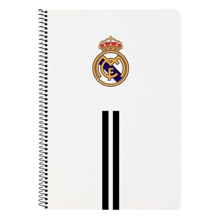 Caiet cu Inele Real Madrid C.F. M066 Negru Alb A4