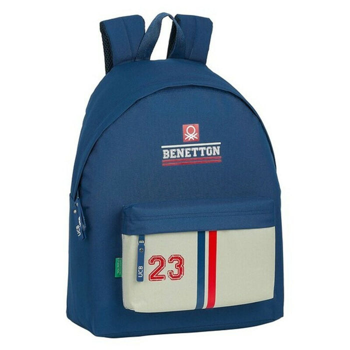 Ghiozdan Benetton Varsity Gri Bleumarin