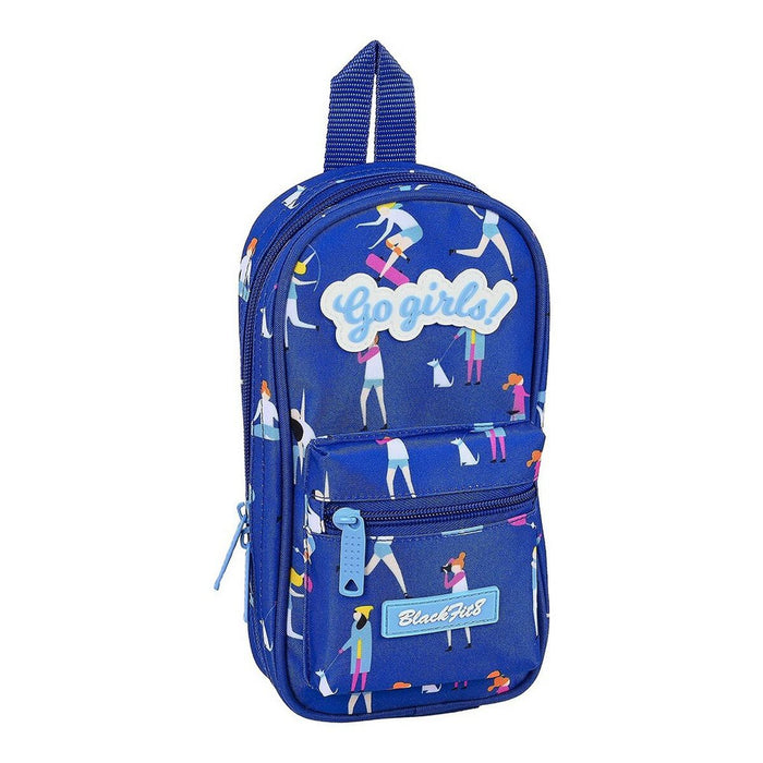 Cutie pentru creioane BlackFit8 M747A Albastru 12 x 23 x 5 cm (33 Piese)