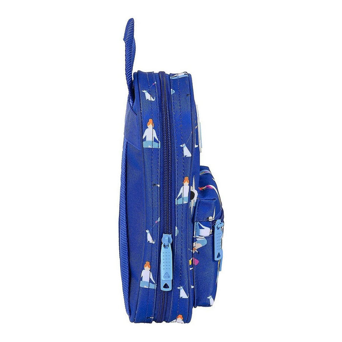 Cutie pentru creioane BlackFit8 M747A Albastru 12 x 23 x 5 cm (33 Piese)