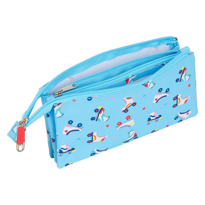 Penar triplu Rollers Moos M744 Albastru deschis Multicolor (22 x 12 x 3 cm)