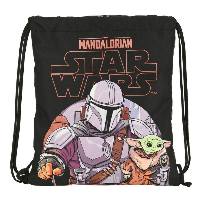 Geantă Rucsac cu Bretele The Mandalorian The guild Negru Maro (35 x 40 x 1 cm)