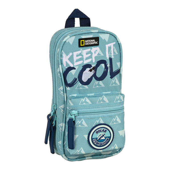 Cutie pentru creioane National Geographic Below Zero Albastru (12 x 23 x 5 cm)