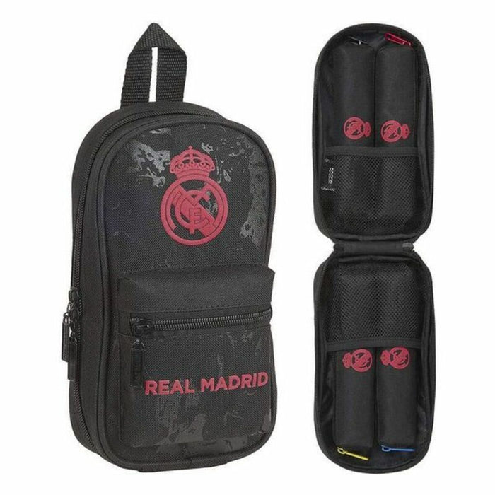 Cutie pentru creioane Real Madrid C.F. Negru 12 x 23 x 5 cm