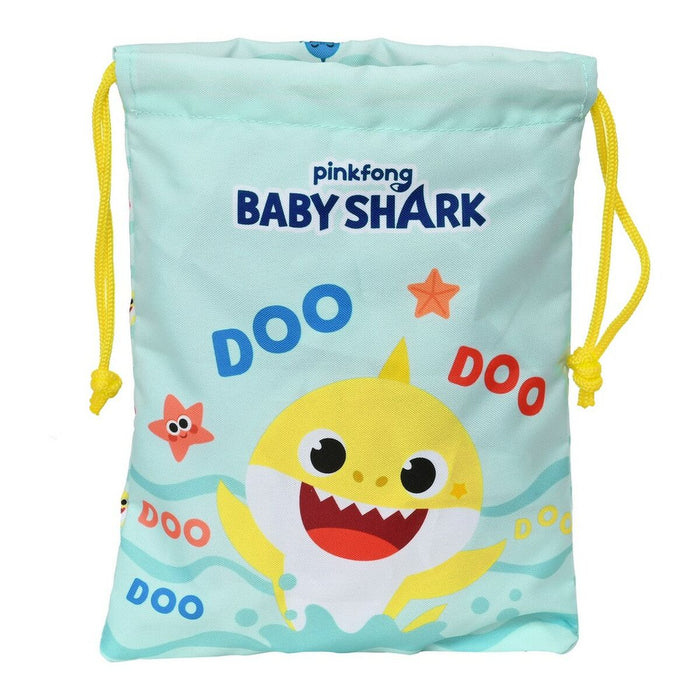 Cutie pentru prânz Baby Shark Beach Day Galben Albastru deschis (20 x 25 x 2 cm)