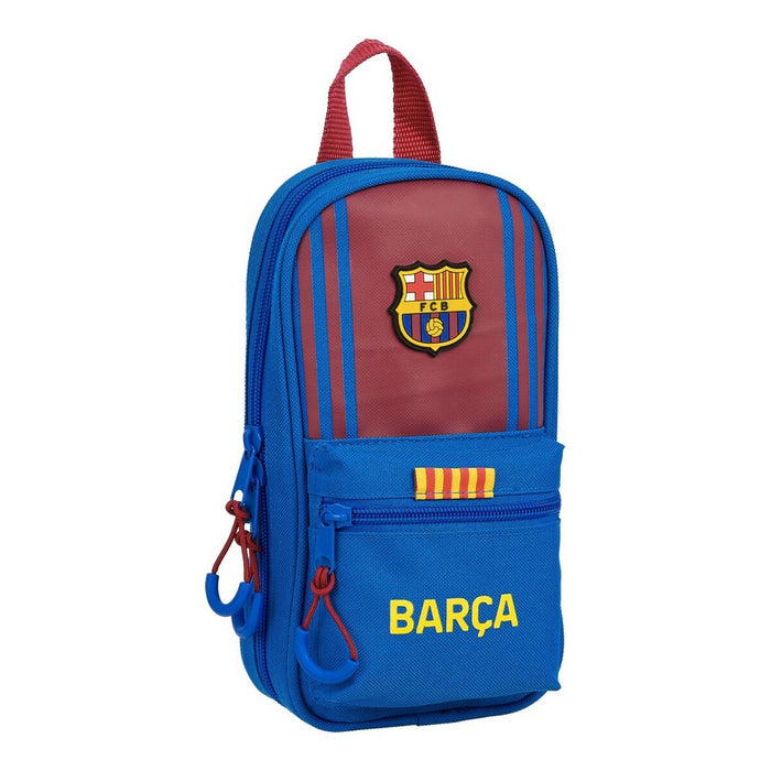Cutie pentru creioane F.C. Barcelona M747 Castaniu Bleumarin 12 x 23 x 5 cm (33 Piese)