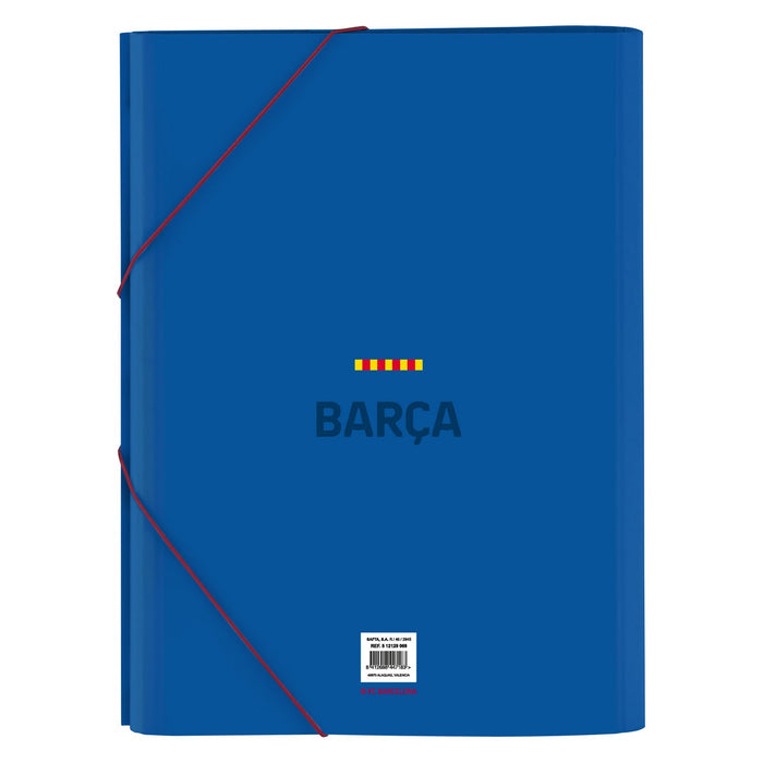 Dosar tip clasor F.C. Barcelona A4 Castaniu Bleumarin