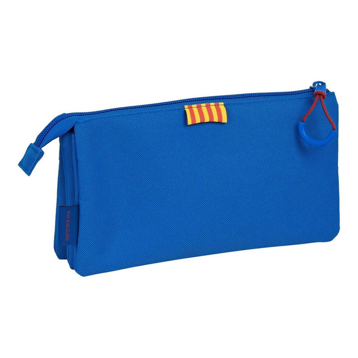Penar triplu F.C. Barcelona M744 22 x 12 x 3 cm Castaniu Bleumarin