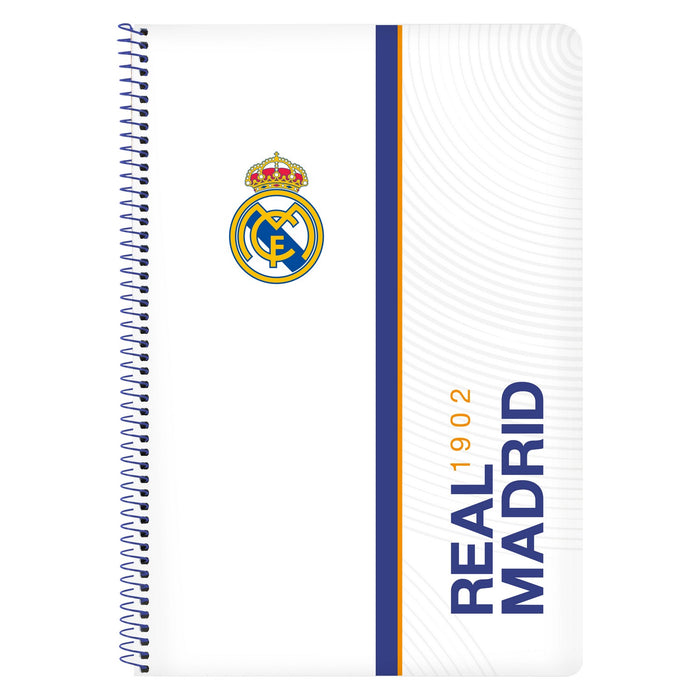 Caiet cu Inele Real Madrid C.F. 512154066 Albastru Alb A4