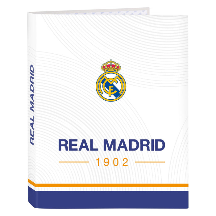 Biblioraft Real Madrid C.F. Albastru Alb A4 26.5 x 33 x 4 cm
