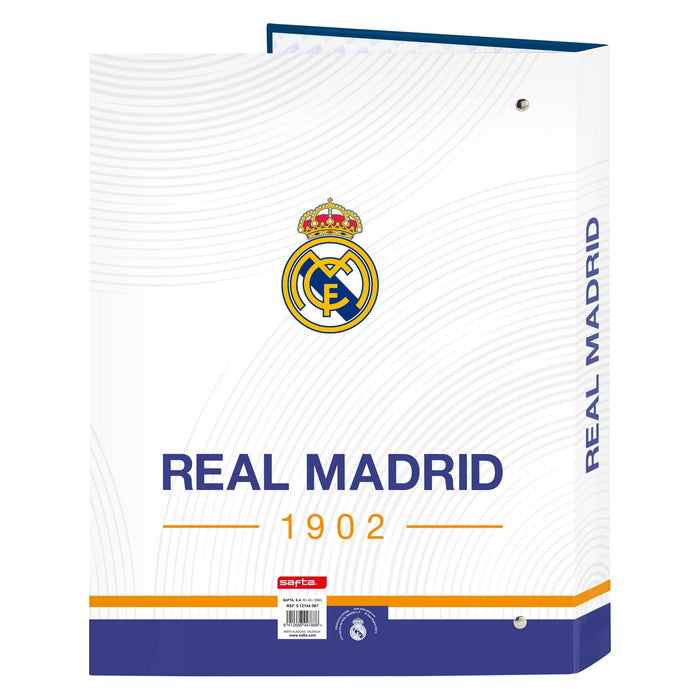 Biblioraft Real Madrid C.F. Albastru Alb A4 26.5 x 33 x 4 cm