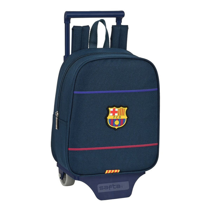 Ghiozdan cu Roți F.C. Barcelona Albastru (22 x 28 x 10 cm)
