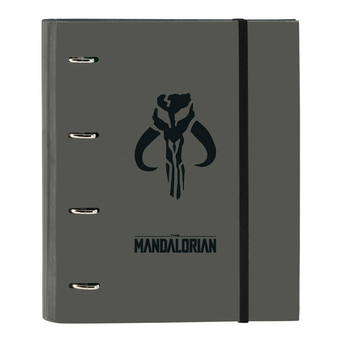 Biblioraft The Mandalorian A4 Negru Gri 27 x 32 x 3.5 cm (35 mm)