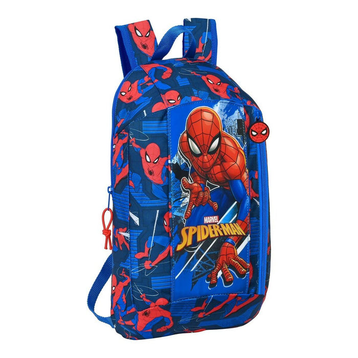 Rucsac Casual Spider-Man Great power Albastru Roșu 22 x 39 x 10 cm