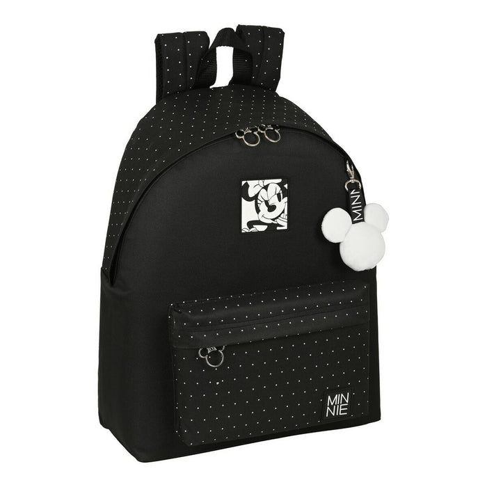 Ghiozdan Minnie Mouse Topitos Negru 33 x 42 x 15 cm