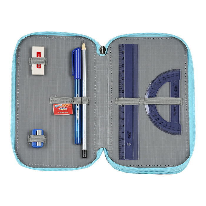 Penar Triplu SuperThings Kazoom Kids Roșu Albastru deschis (12.5 x 19.5 x 5.5 cm) (36 Piese)