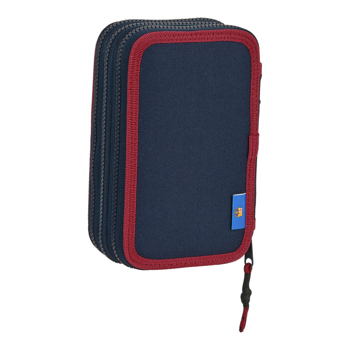 Penar Triplu F.C. Barcelona Corporativa Albastru Castaniu (12.5 x 20.5 x 6 cm) (41 Piese)